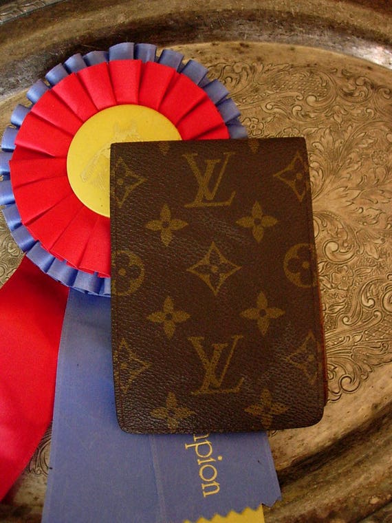 Louis Vuitton Vintage Monogram Canvas Pocket Agenda Checkbook Cover Auction