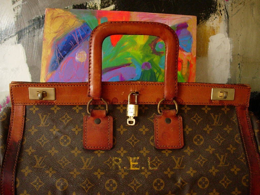 1950s Louis Vuitton Duffel Bag For Sale at 1stDibs