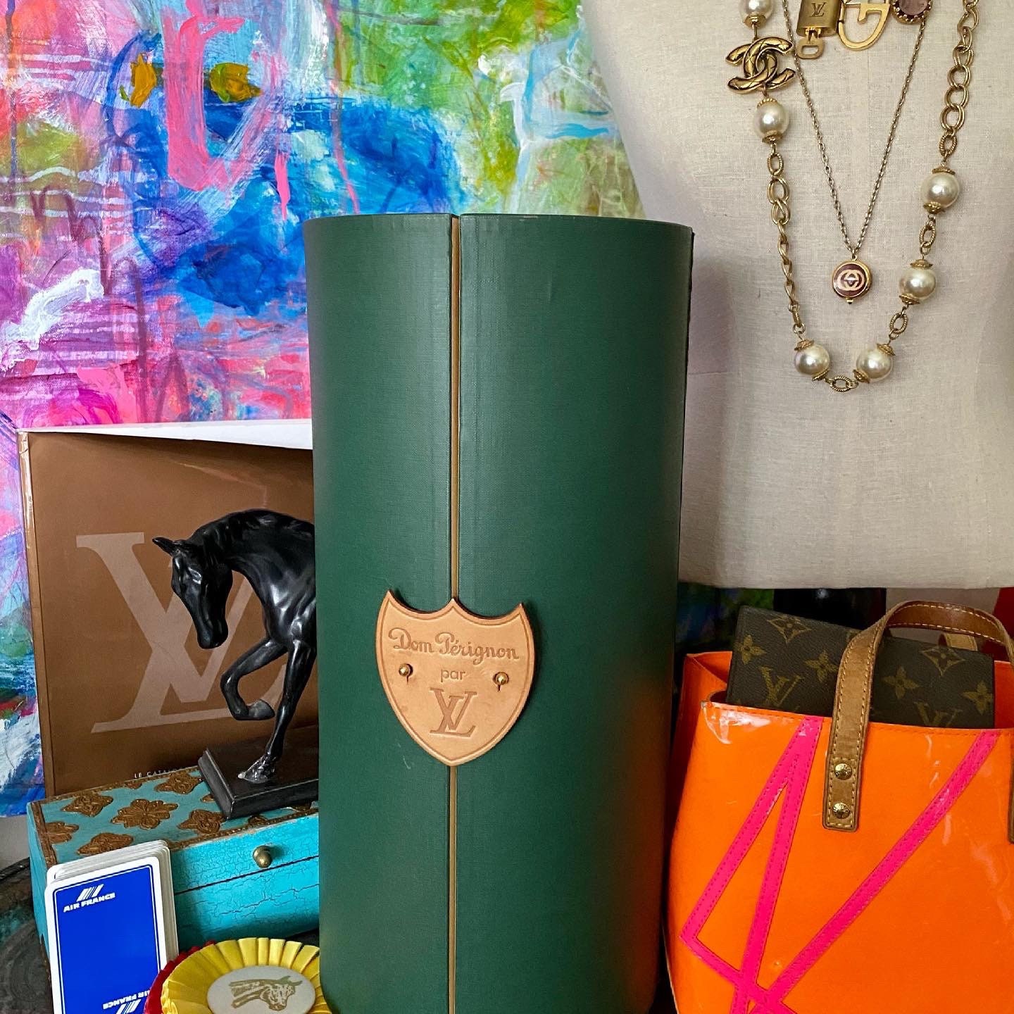 Ultra Rare Vintage LOUIS VUITTON Dom Perignon Presentation Box 