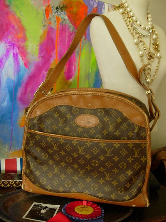 SALE Rare Vintage LOUIS VUITTON French Co Carry on Bag Keepall 