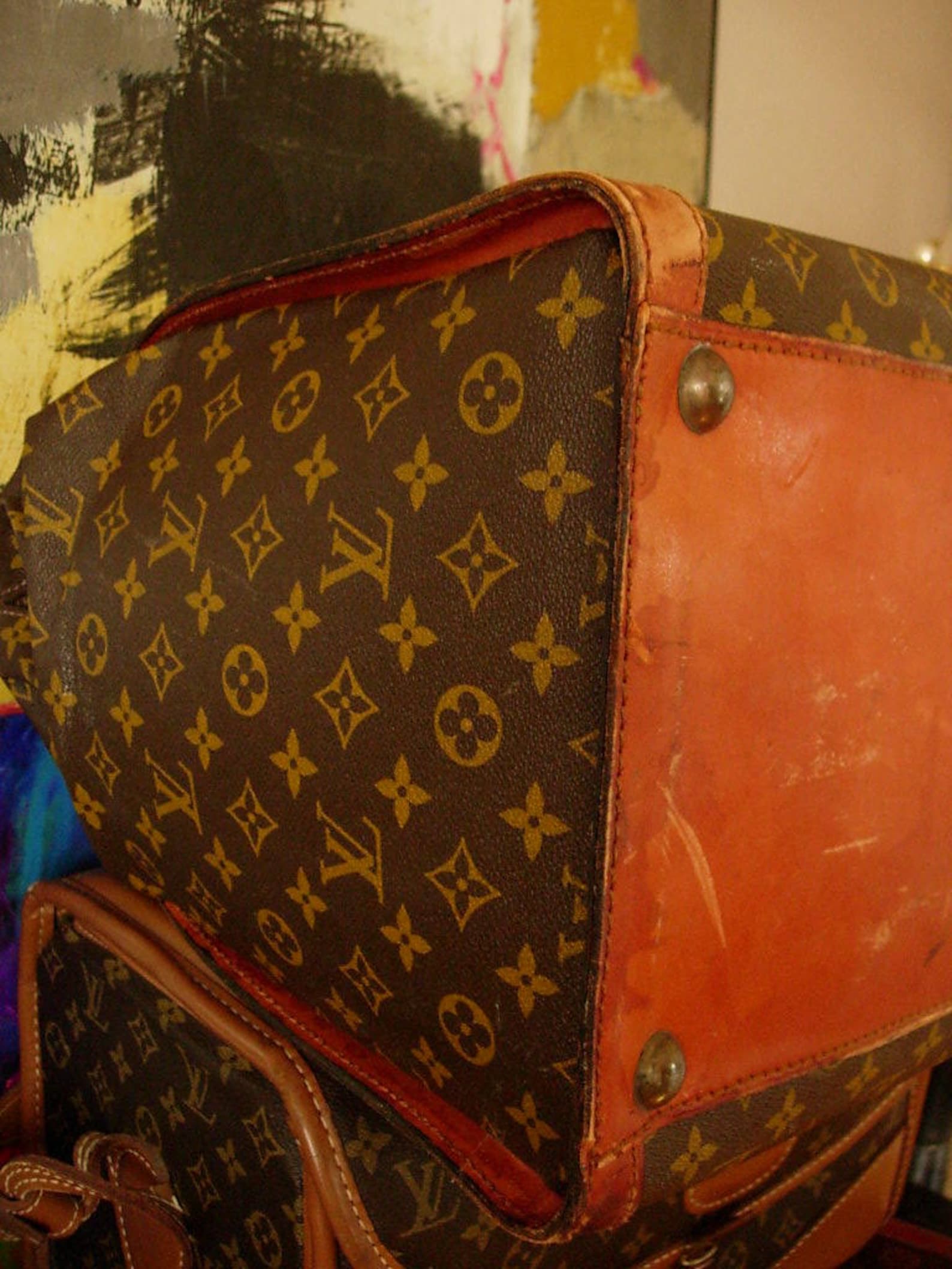 SALE Ultra Rare Vintage LOUIS VUITTON 1950's French Steamer Sac Weekend ...