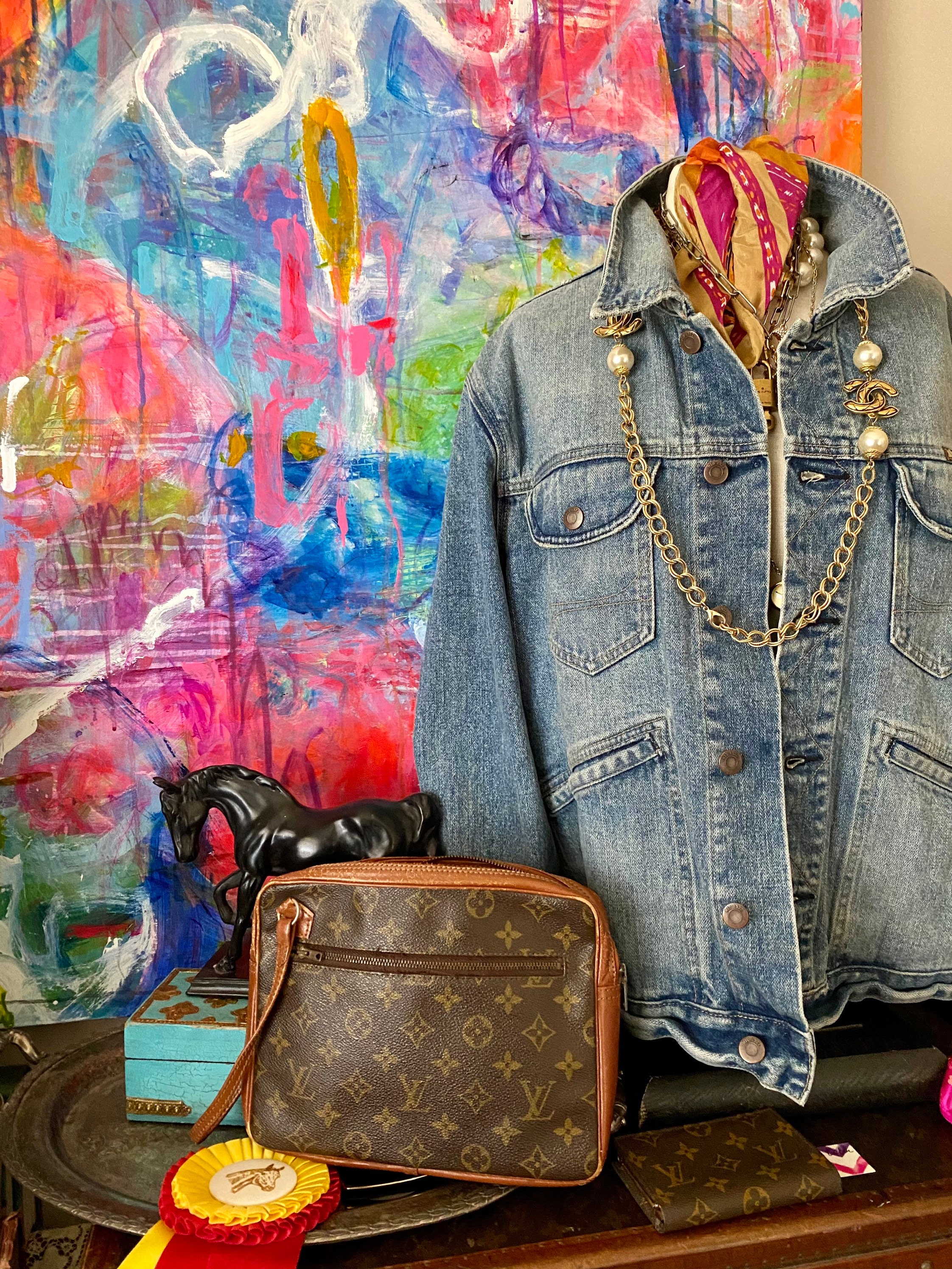 Supreme Louis Vuitton Denim Jacket Replica