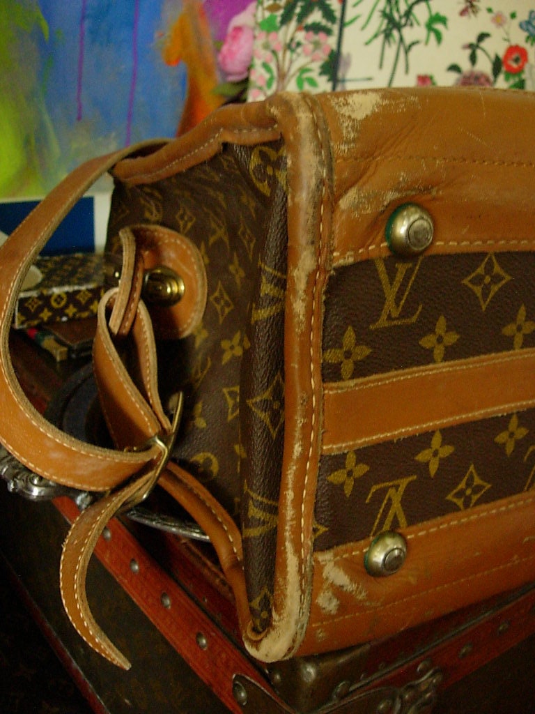 Rare Vintage LOUIS VUITTON Train Case Keepall Carry On Luxury Designer  Luggage