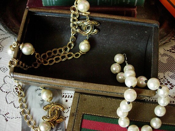 SALE Ultra Rare Vintage GUCCI Signature Trinket Jewelry Box Cache