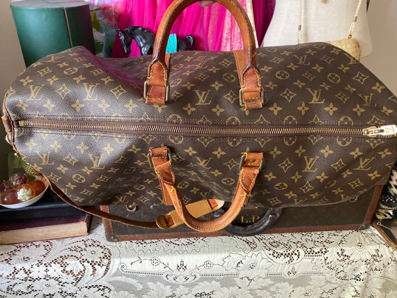 Vintage LOUIS VUITTON Keepall 56 Carry on Duffle … - image 2