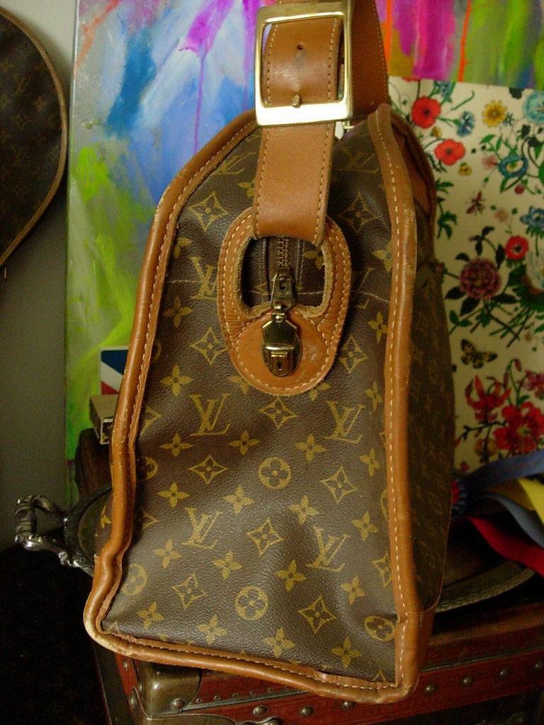 SALE Rare Vintage LOUIS VUITTON French Co Carry on Bag Keepall 