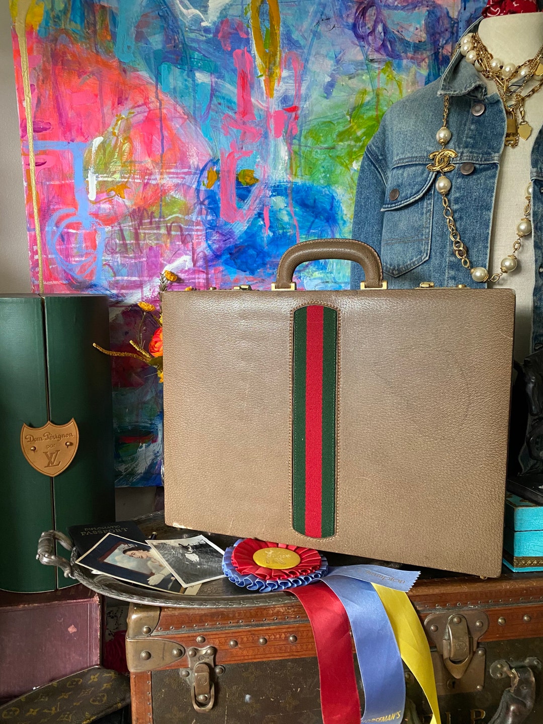Vintage outlet gucci briefcase