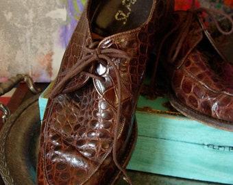 Vintage Florsheim Alligator Shoe: Royal Imperial Regency  display picture 2