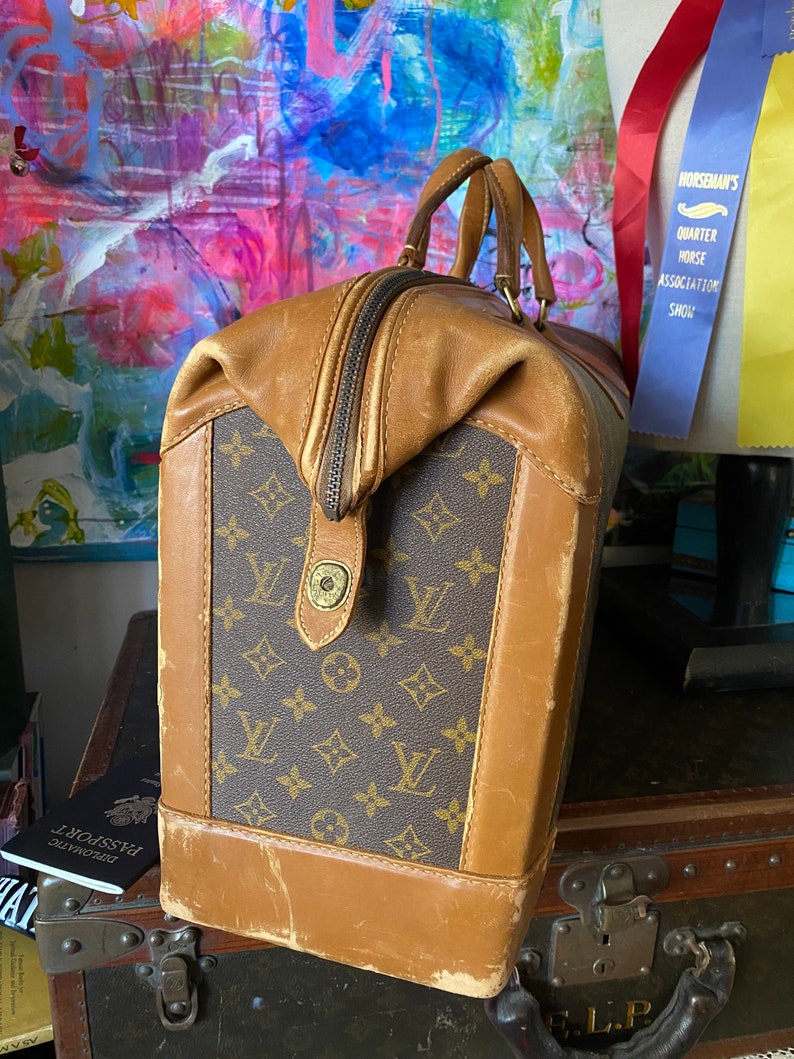 Ultra Rare LOUIS VUITTON Travel Case Luggage Tote French Etsy