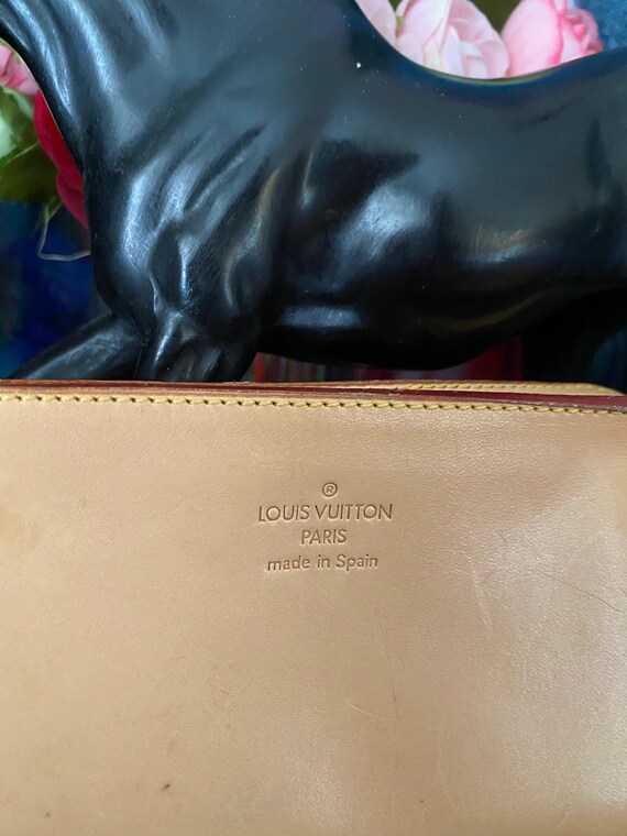 Authentic Rare LOUIS VUITTON Vachetta leather Pou… - image 4