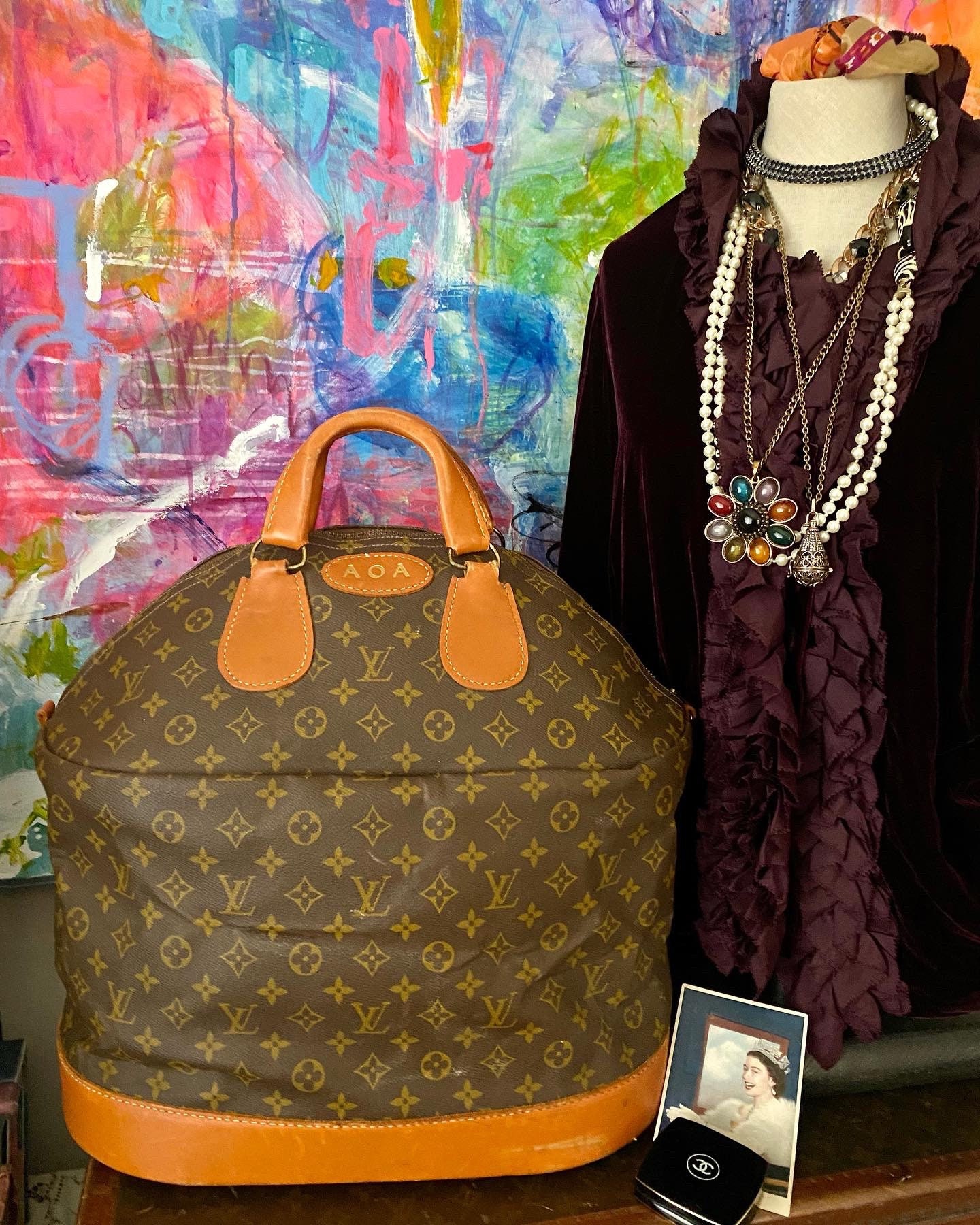 Louis Vuitton Steamer Monogram PM Brown/Black in Coated Canvas with Orange  - US