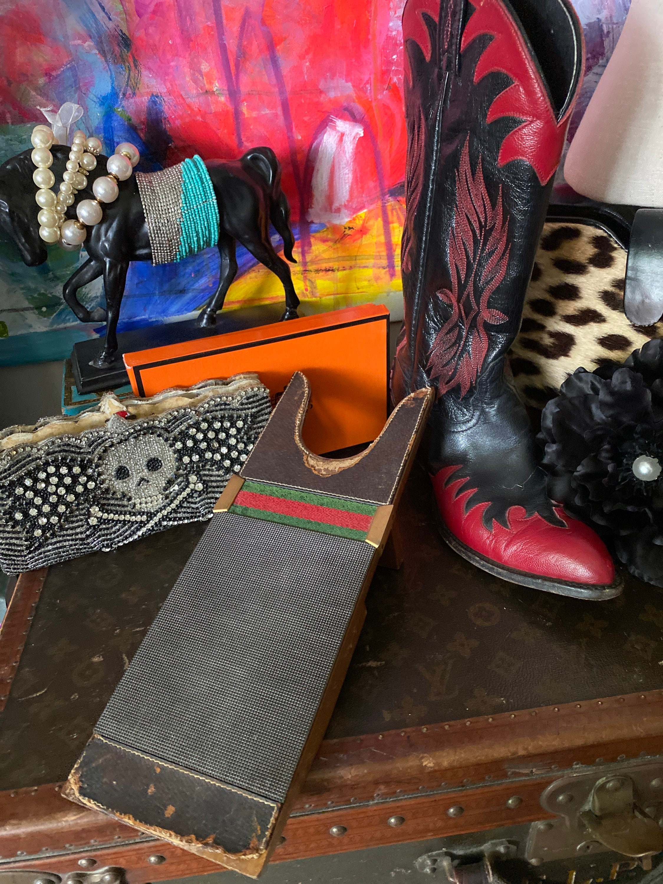 Authentic Rare Vintage GUCCI Boot Pull Jack Designer Luxury Wardrobe ...