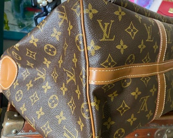 Louis Vuitton Large Monogram Duffel Bag Overnight Travel Keepall Rare  French Co