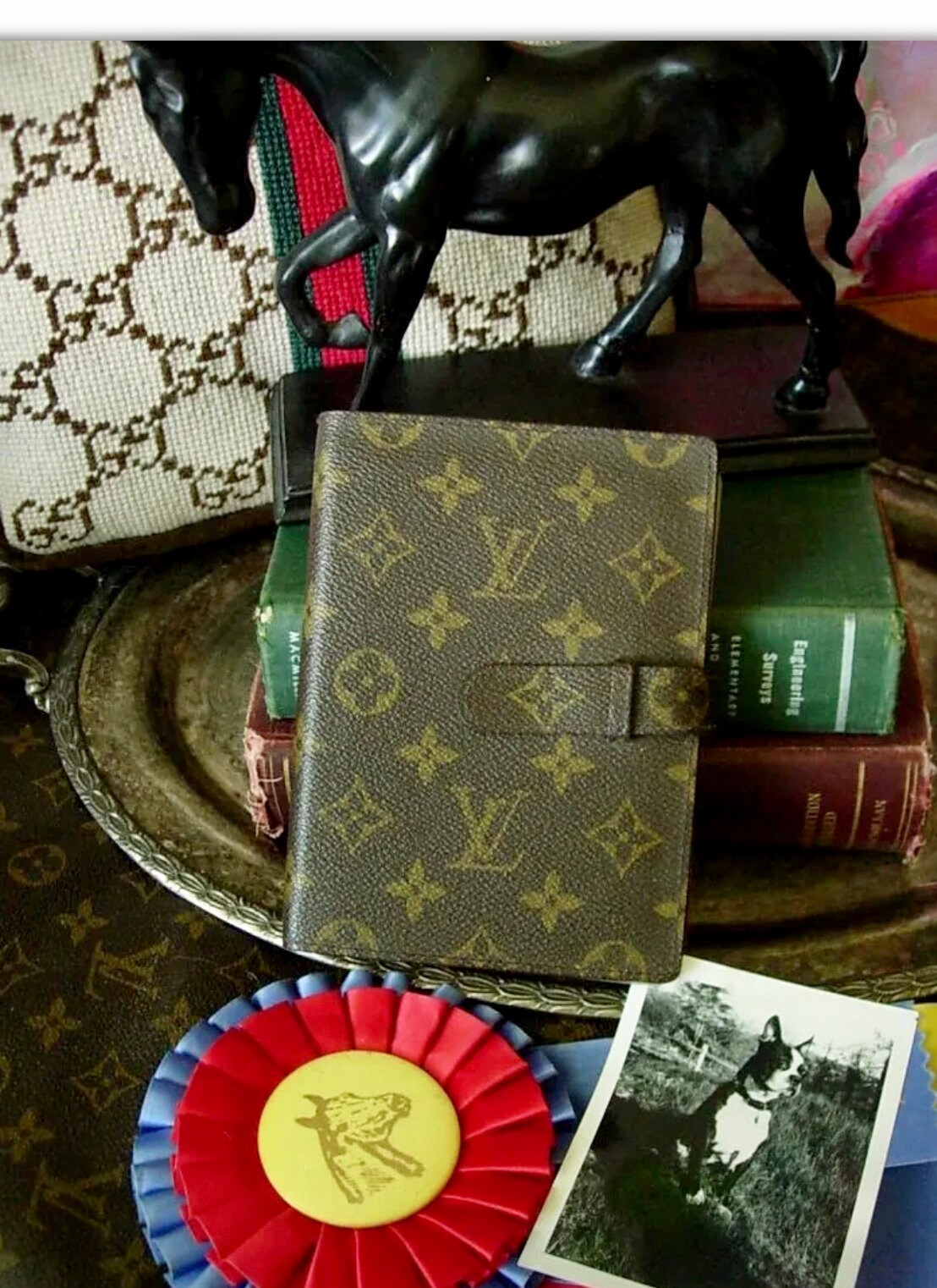 Rare Vintage LOUIS VUITTON PHOTO Album Holiday Vacation Picture