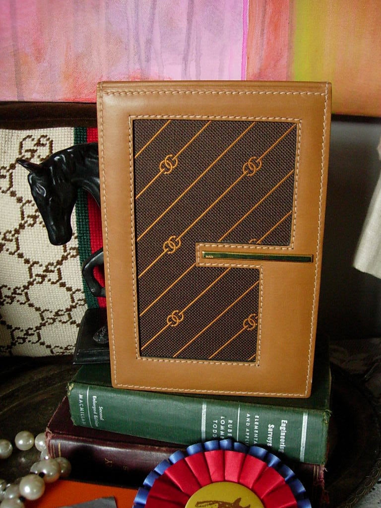 SALE New Rare Vintage GUCCI Monogram Desk Organizer Tablet