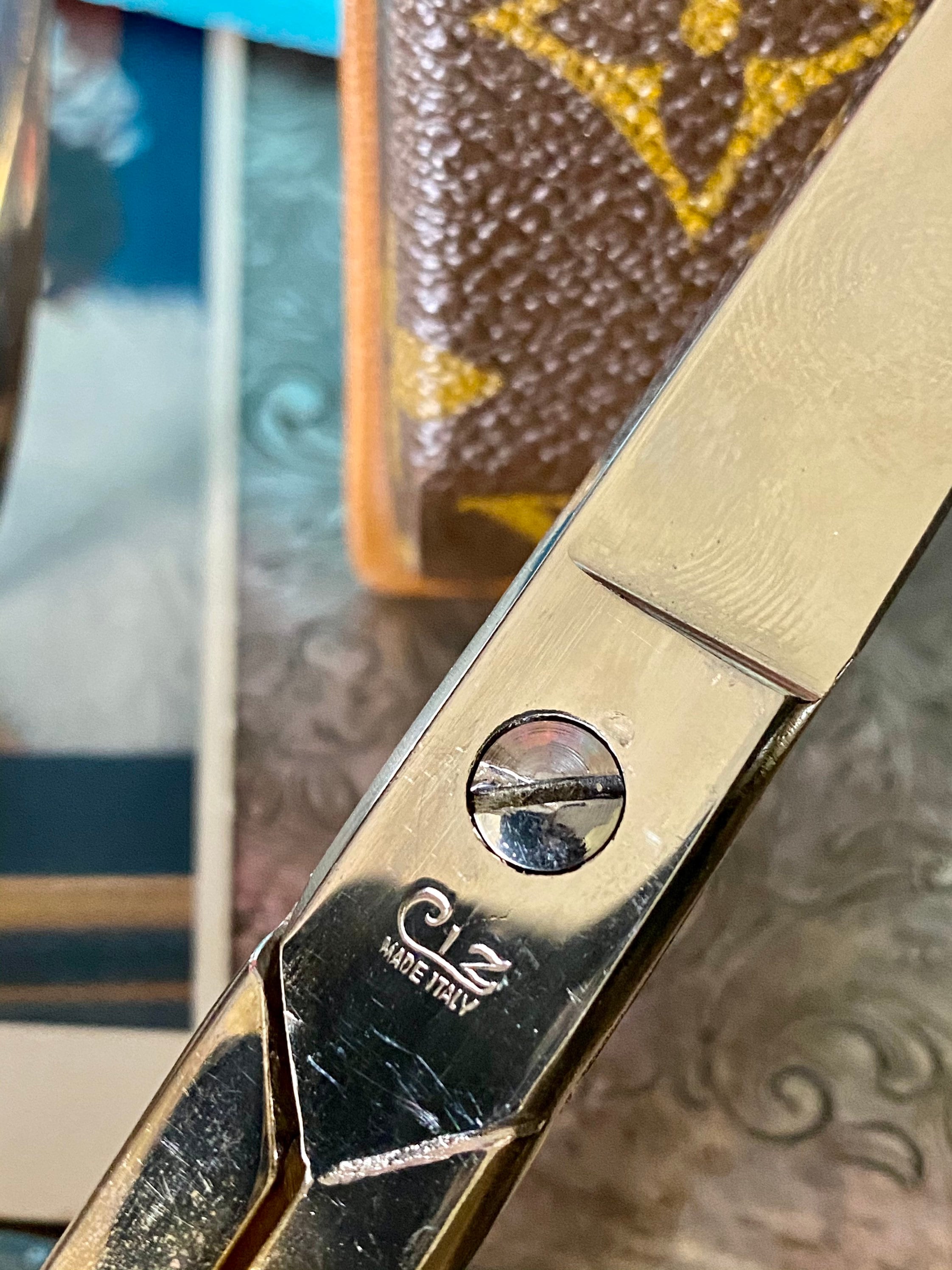 Rare Vintage LOUIS VUITTON Saks Fifth SCISSOR Set Scissors 1970's