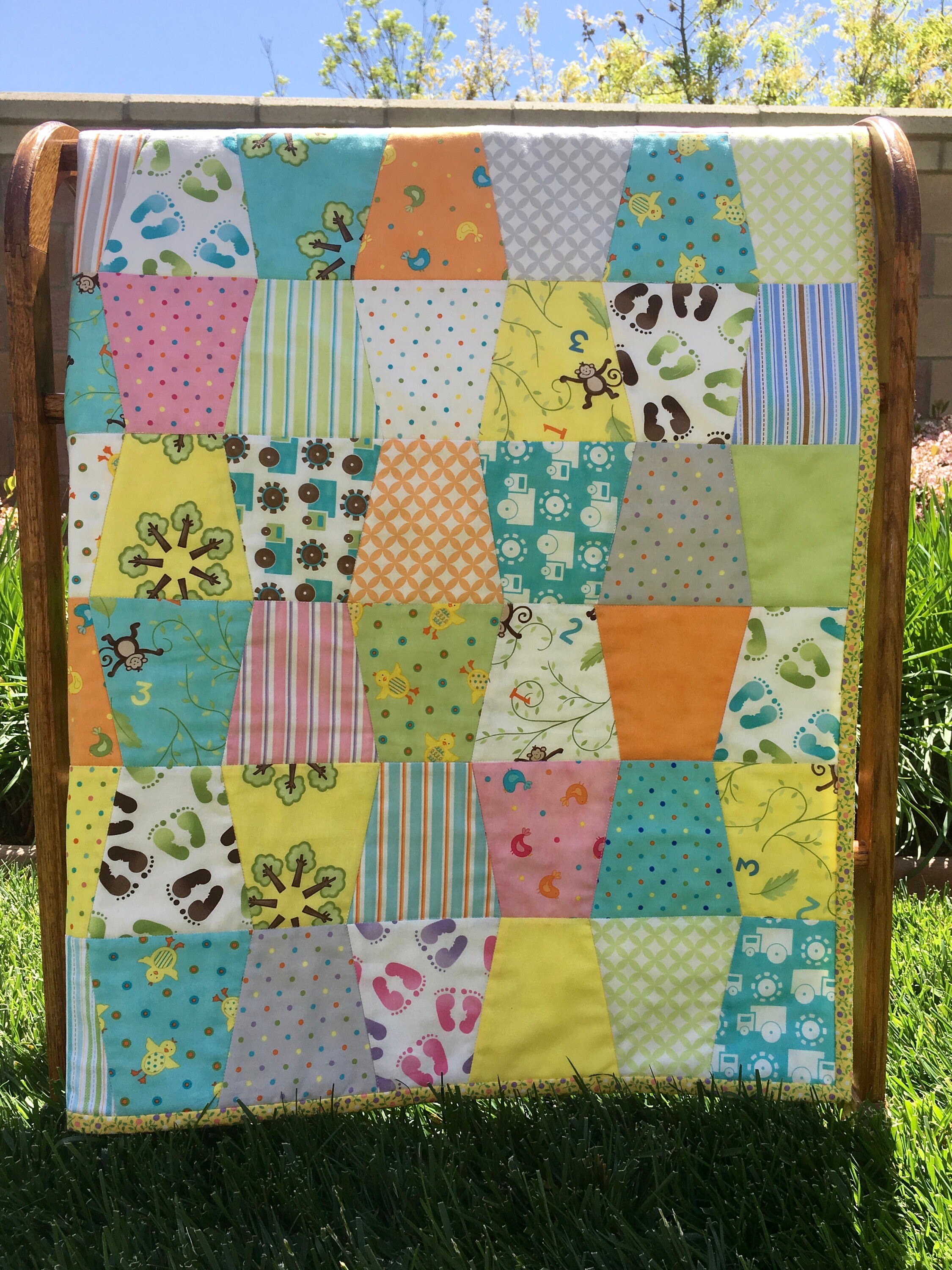 Baby Nursery Quilt Grow With Me Deb Strain Designs Moda Etsy