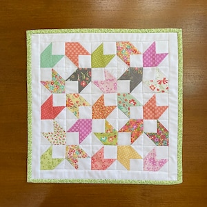 Mini Quilt Table Topper Wall Hanging Backyard Chicks Sunnyside Up Corey Yoder Moda
