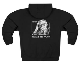 Adesso mi credi? Felpa con cappuccio e illustrazione Angleton (SENZA falce)