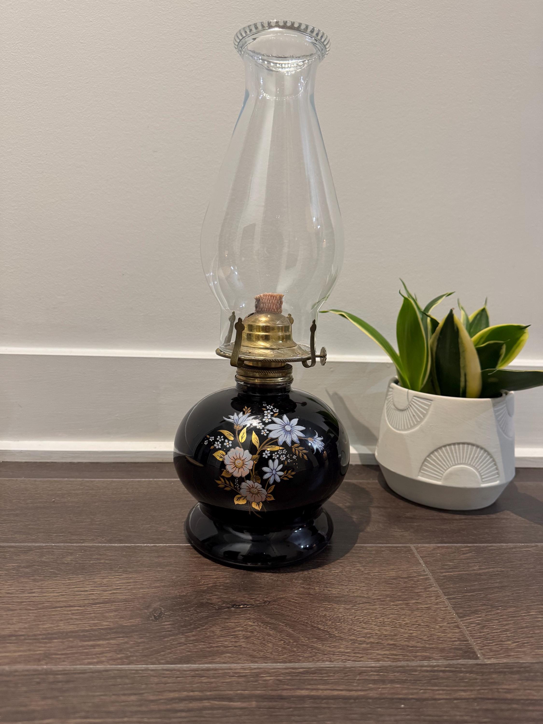 Abat-jour Pour Lampe à Pétrole - Céramique Et Cloche En Verre, Diamètre 7 Cm, Neuf