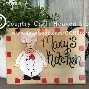 Cucina Fat Chef Kitchen Personalized Bistro Sign Country Whimsical Decor