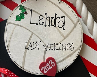 Volleyball Christmas Ornament Personalized Volleyball Christmas Ornament Volleyball Team Gift Christmas Ornament Custom