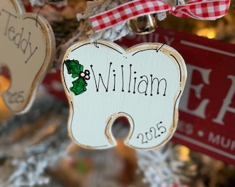 First Lost Tooth Christmas Ornament | Personalized Keepsake