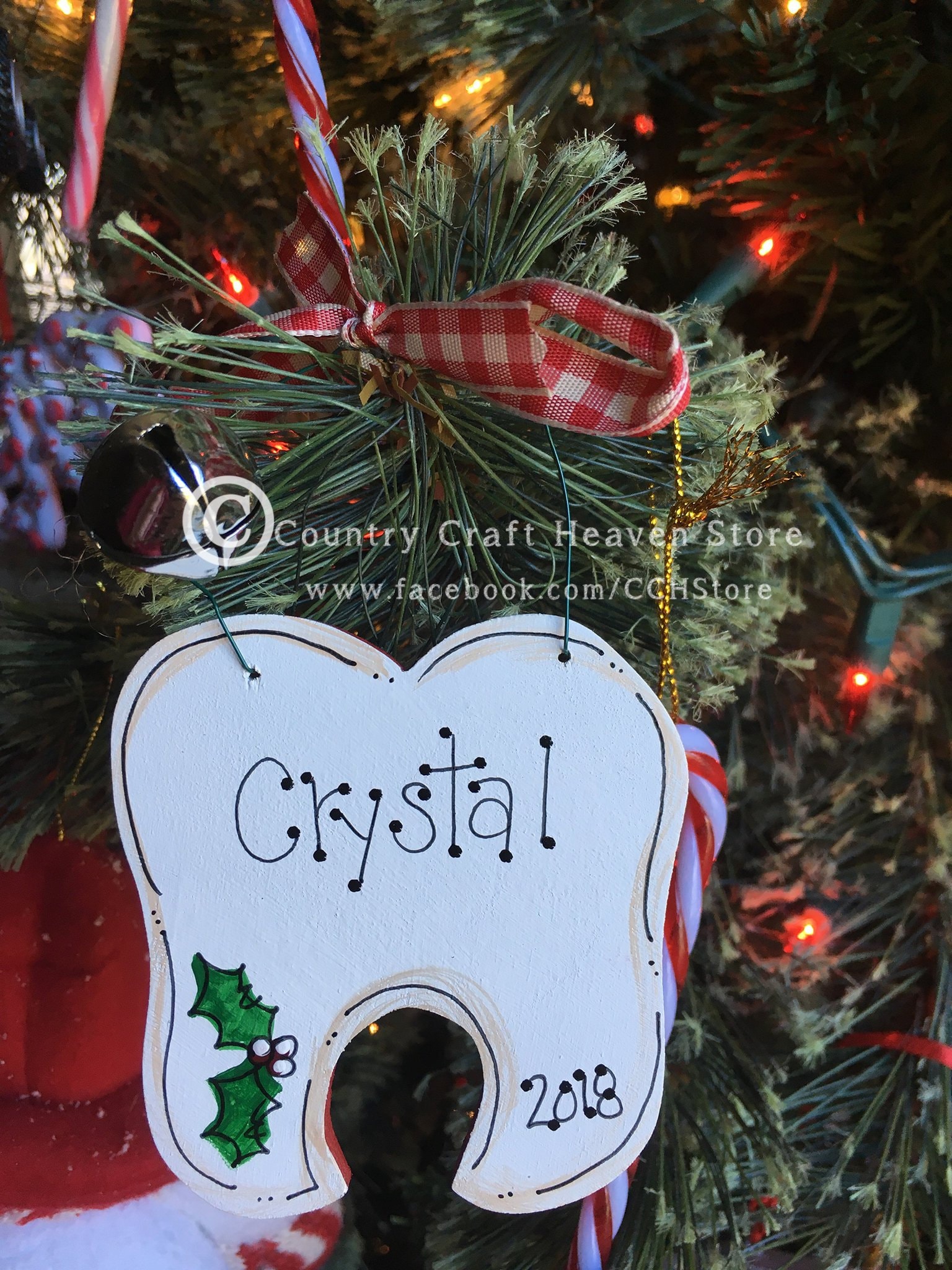 Personalized TOOTH ornament DENTIST Orthodontist gift Etsy