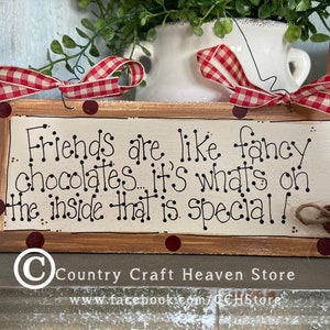 BFF Best Friends Gift Rustic Home Decor Gifts Special Friends Wall Hanging Friendship Friend Birthday Gift