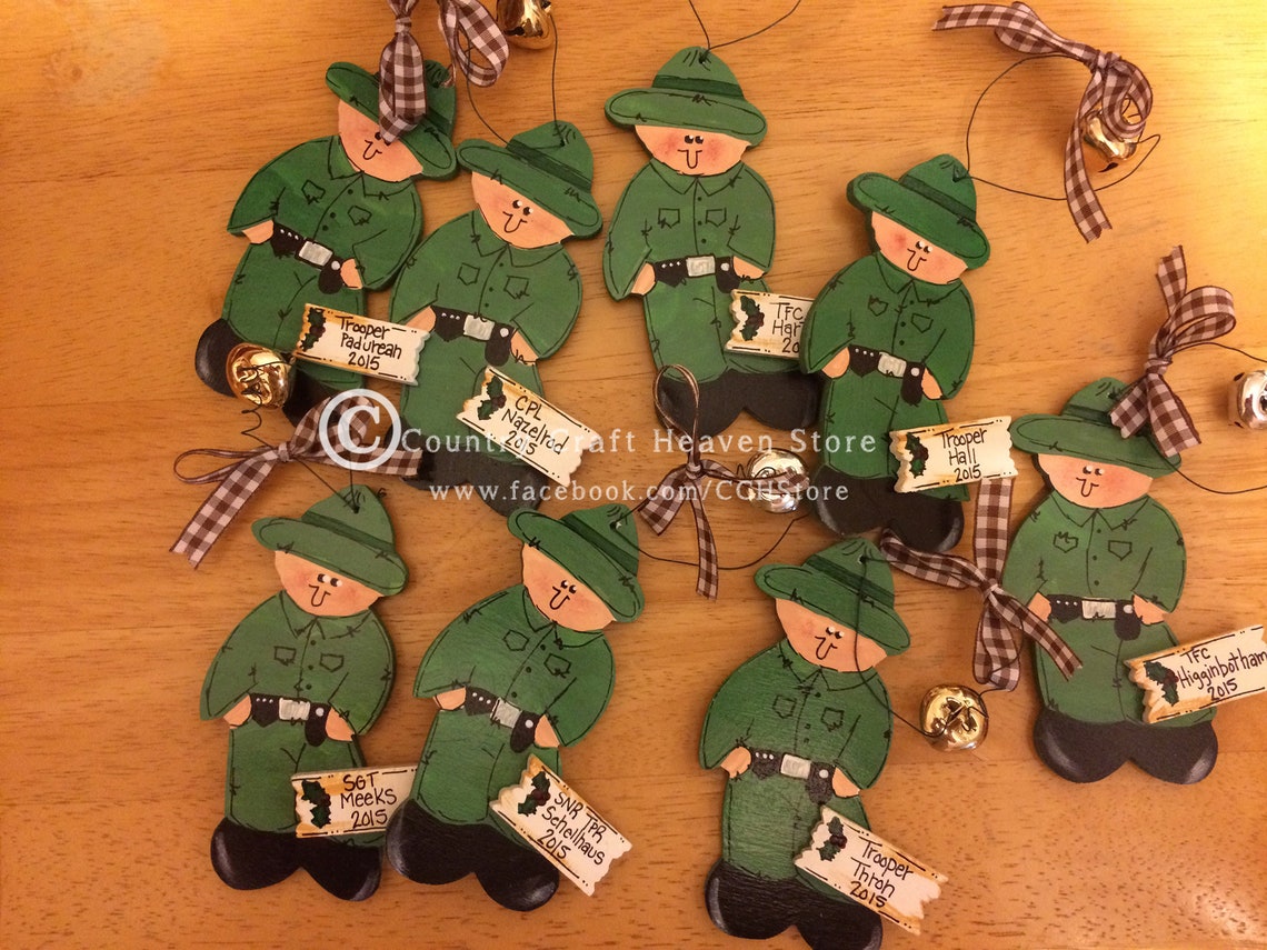 Personalized Ornament State Trooper Christmas Police Gift Etsy.de