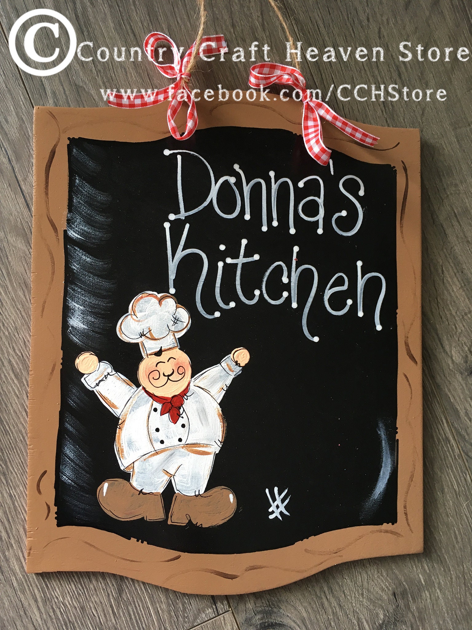 Fat Chef Decor | Fat Chef Chalkboard Sign | Personalized Fat Chef Kitchen  Sign | Fat Chef Kitchen Wall Art | Rustic Kitchen Wall Art