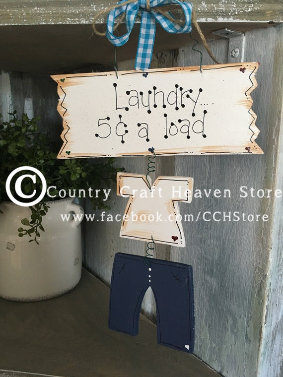 Farmhouse Laundry Room Wall Art Country Chic Cottage Sign Etsy
