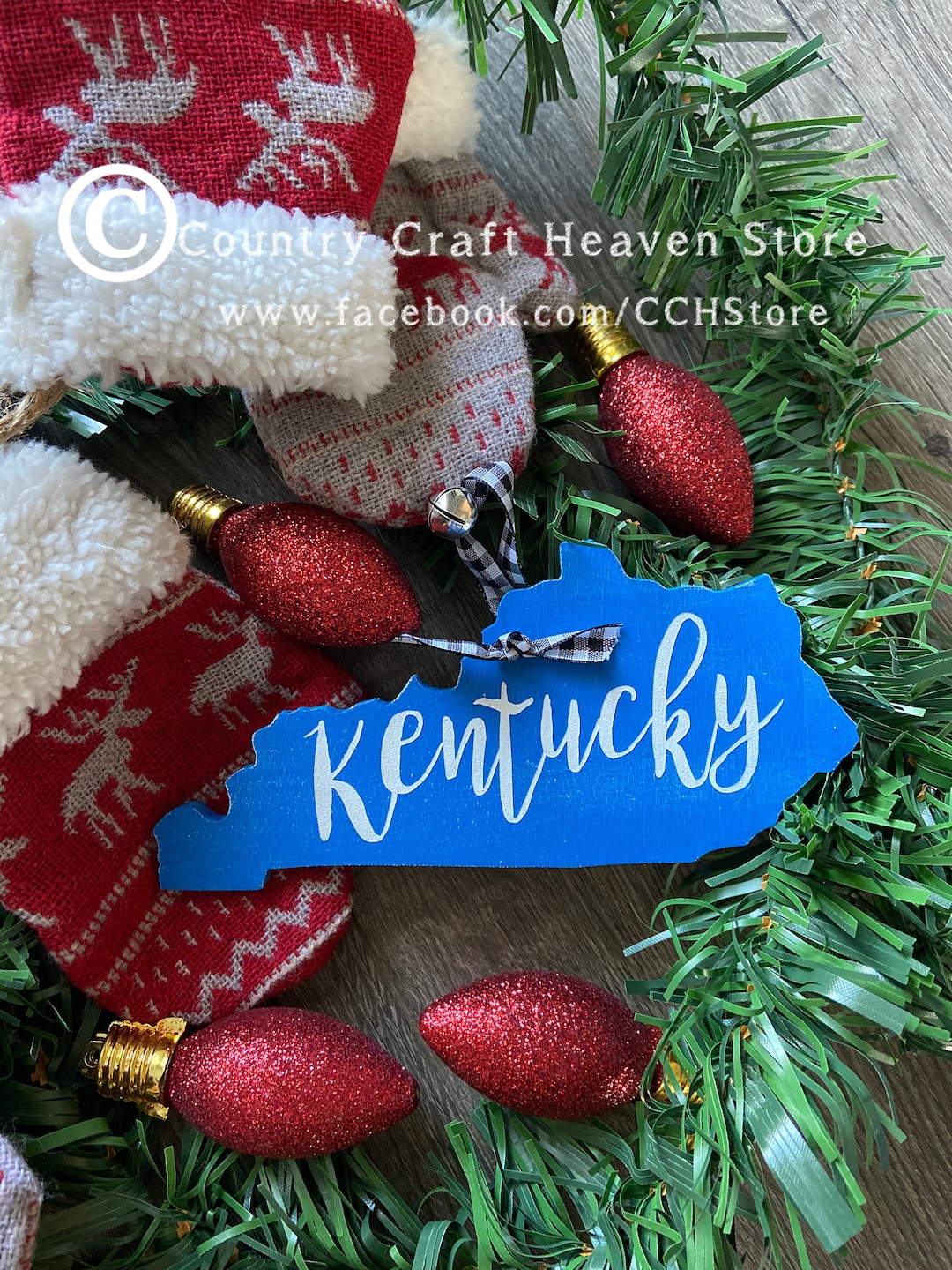 Kentucky Christmas Ornament UK Kentucky Wildcats Ornament Distressed