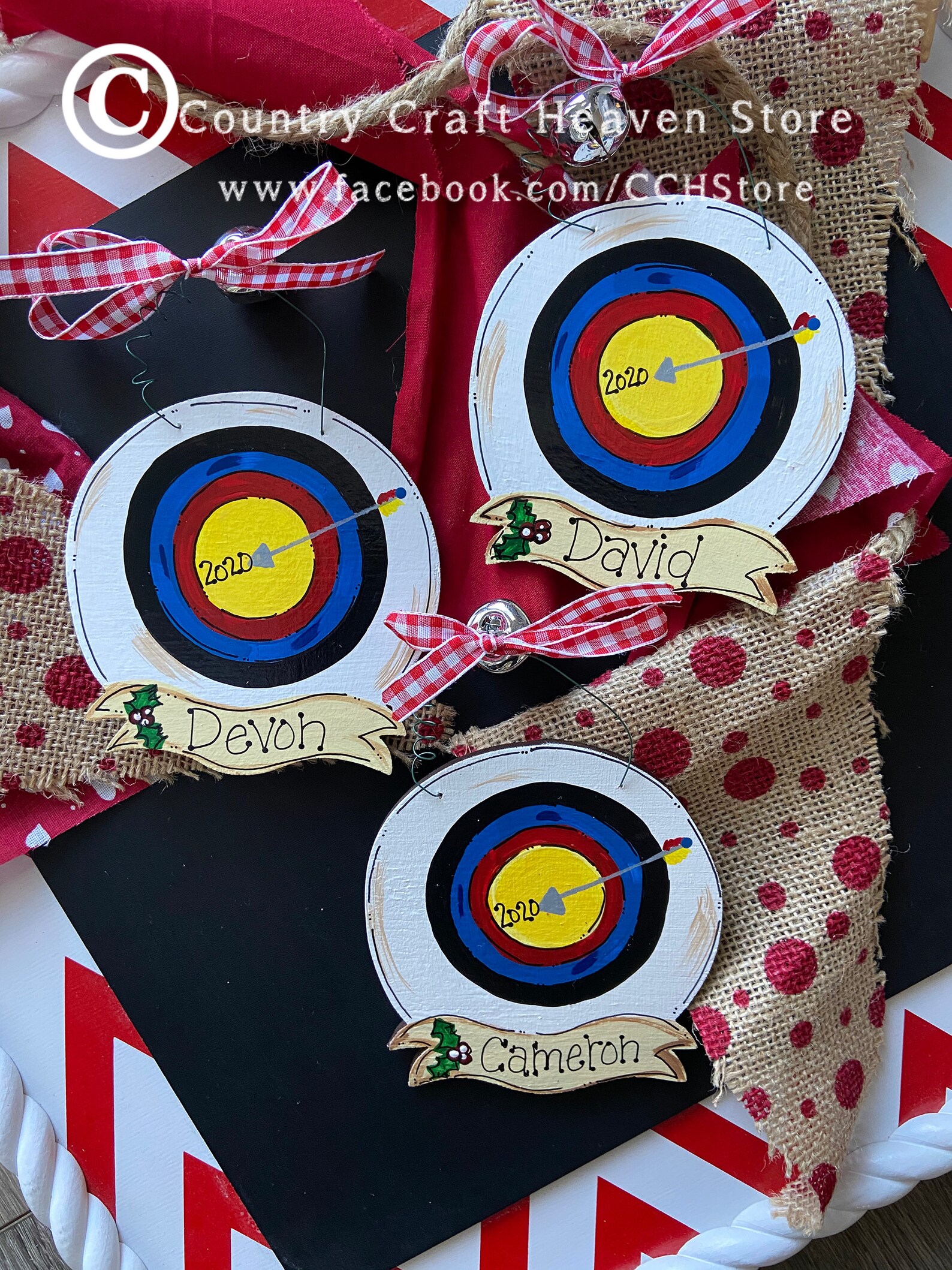 Archery Christmas Ornament Archery Personalized Christmas Gift Etsy