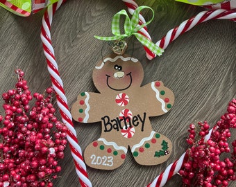 2023 Gingerbread Ornament, Family Ornament, 2023 Ornament, Gingerbread Family Ornament, Custom Ornament, 2023 Personalized Family Ornament