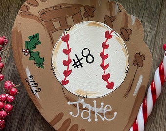 Baseball Ornament Personalized Baseball Ornament Softball Coach Gift Ornament Softball Ornament Baseball Team Gift Baseball Personalized