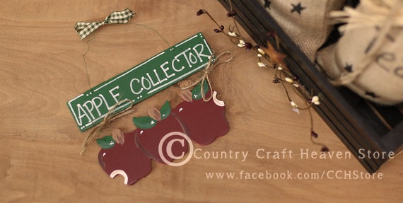 Rustic Apple Kitchen Wall Art Country Cottage Apples Decor Etsy