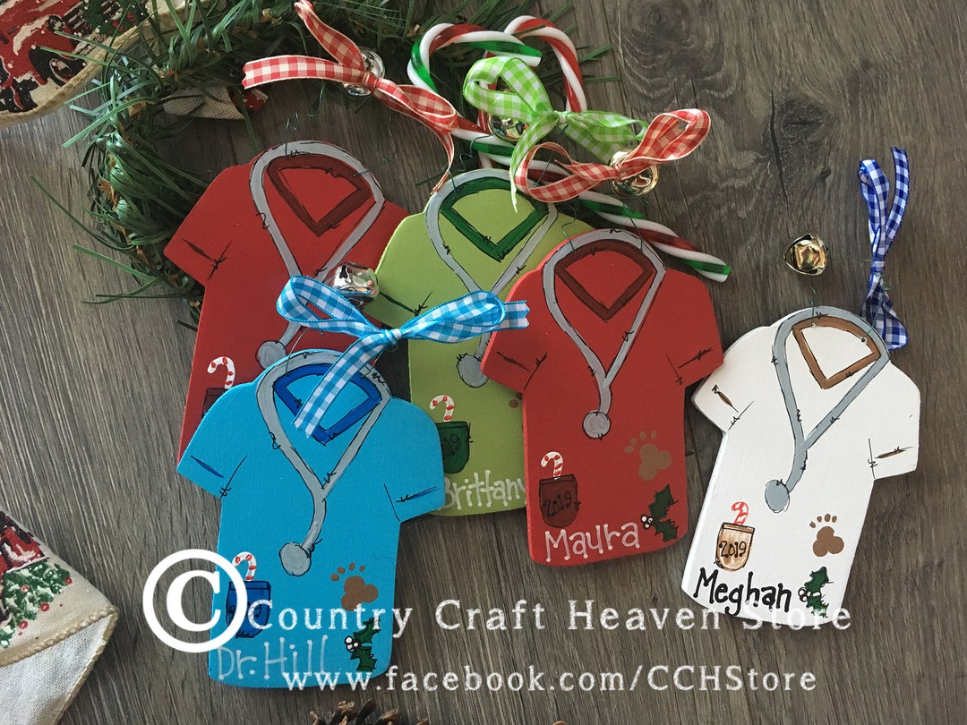 Veterinarian Christmas Ornament Personalized Pet VET Ornament Vet Technician Christmas Ornament