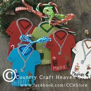 Veterinarian Christmas Ornament Personalized pet VET Ornament Vet Technician Christmas Ornament Personalized Scrubs Pets gift Graduation