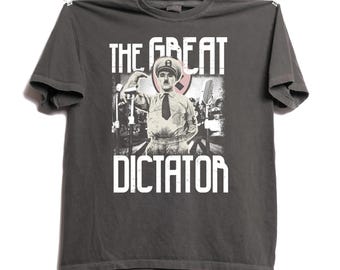 The Great Dictator Shirt, Charlie Chaplin Film Tee, Retro Classic Hollywood Merch, Vintage Movie Graphic Shirt, Charlie Chaplin Fan Gift