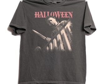 Vintage Michael Myers Comfort Colors Shirt, Halloween Horror Movie Tee, Retro 70s Horror Graphic Tee