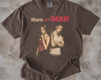 Vintage She's the Man T-Shirt, Unisex Comfort Colors Tee
