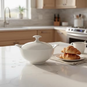 Vintage Augarten Wein White Porcelain Small Covered Serving Dish