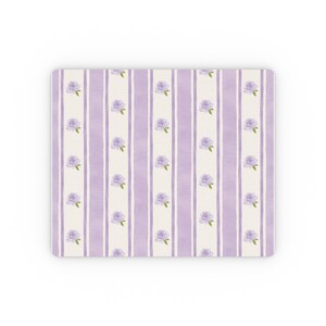 4 Colours Pastel Watercolour Roses & Stripe Mouse Pad 9.3 × 7.8 Rectangular Non Slip Rubber Desk Mat Accessory Cottagecore Coquette Princess image 7