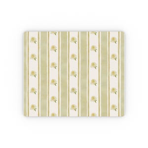 4 Colours Pastel Watercolour Roses & Stripe Mouse Pad 9.3 × 7.8 Rectangular Non Slip Rubber Desk Mat Accessory Cottagecore Coquette Princess image 10