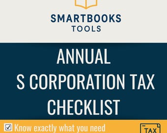 Elenco di controllo fiscale S-Corp / Elenco di preparazione 1120S creato dal CPA (PDF stampabile)