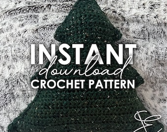 Christmas Tree Pillow Crochet Pattern