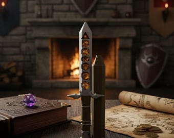 Dice-Holding Dagger Prop & Dice Vault (Dungeons and Dragons Dice Storage)