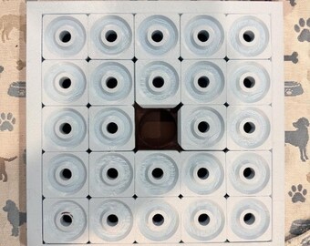 Hard Challenge Dog Treat Sliding Puzzle (25 Compartments) | Advanced Slider Game for Focus