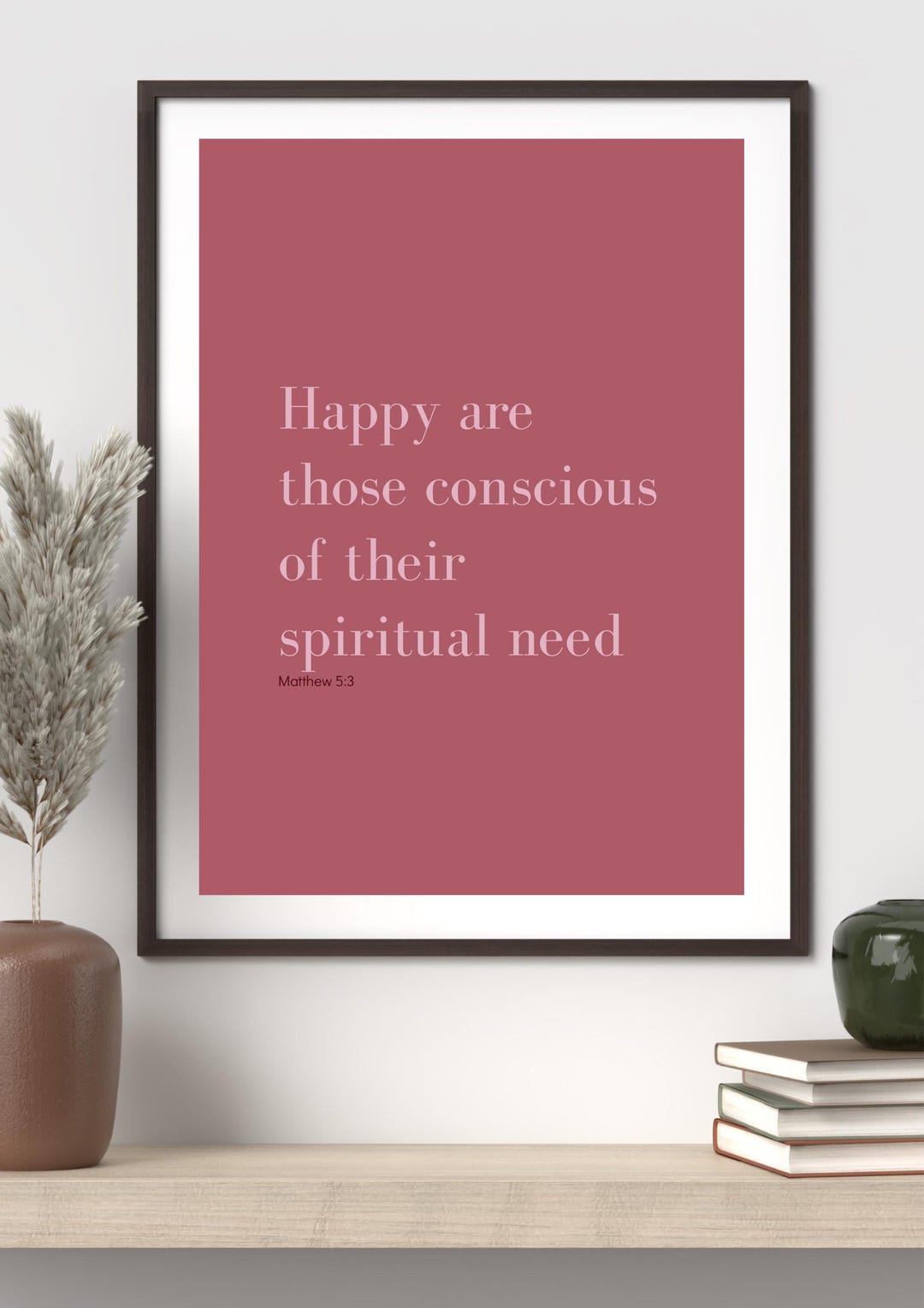 2026 Year Text Printable Poster With Scripture Matthew 5:3 JW Wall Art ...